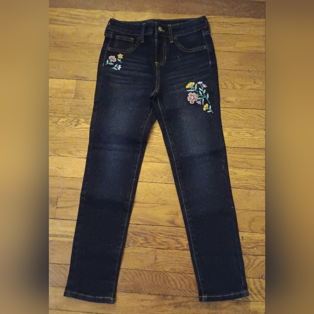 NWOT Jumping Beans Embroidered Floral Skinny Jeans
